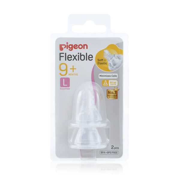 Pigeon Slim Neck Flexible™ Teat L 2 Pack