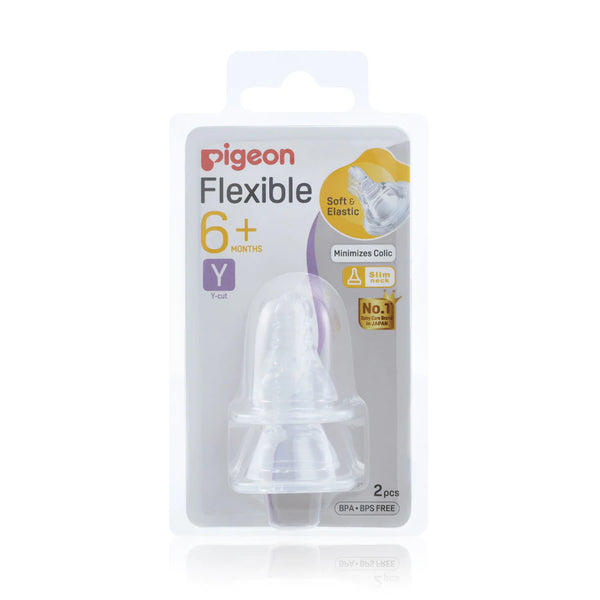 Pigeon Slim Neck Flexible™ Teat Y 2 Pack