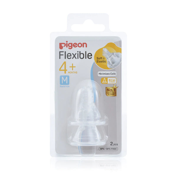 Pigeon Slim Neck Flexible™ Teat M 2 Pack