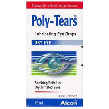 Poly-Tears Dry Eye Lubricating Eye Drops 15mL