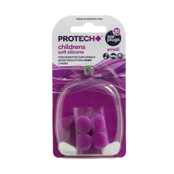 Protech Ear Plugs Childrens Soft Silicone Small 2 Pairs