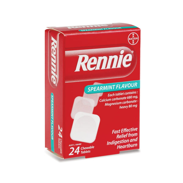 Rennie Spearmint Chewable Tablets 24