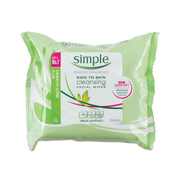 Simple Kind To Skin Cleansing Facial Wipes 25