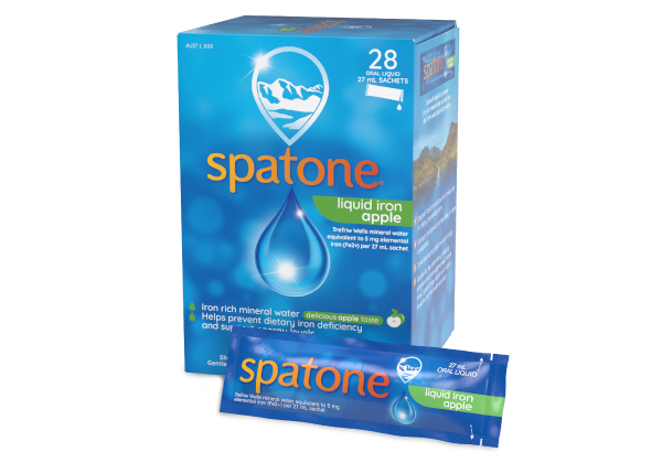 Spatone Apple Natural Liquid Iron with Vitamin C Sachets 28