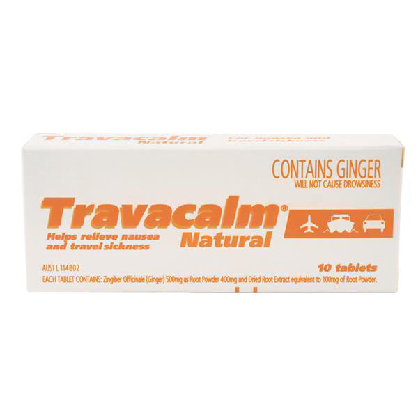 Travacalm Natural Tablets 10
