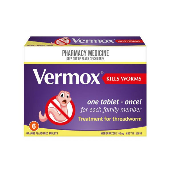 Vermox Orange Tablets 6