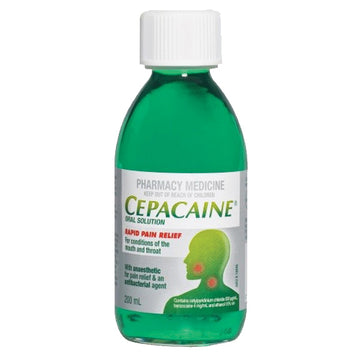 Cepacaine Mouth Wash Solution 200mL