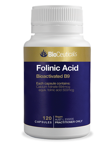 BioCeuticals Folinic Acid 500mg Capsules 120