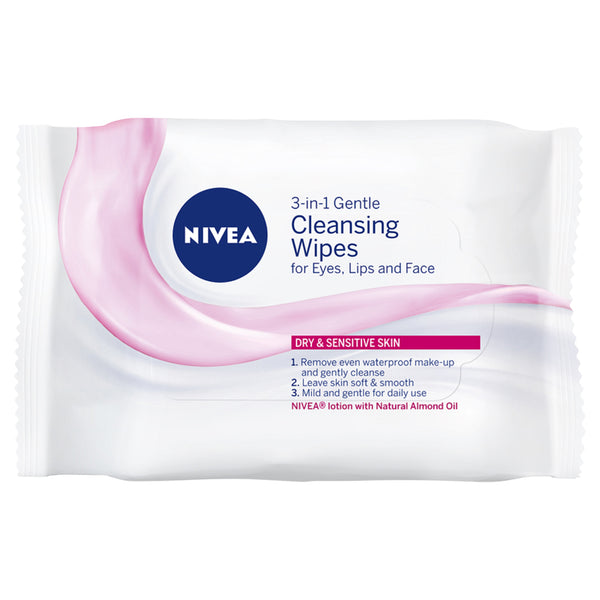 Nivea Daily Essentials Gentle Facial Cleansing Wipes 25 Pack