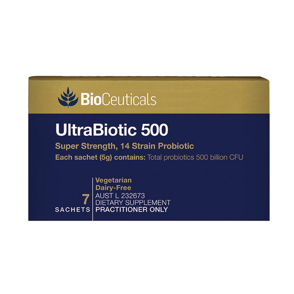 BioCeuticals Ultrabiotic 500 Sachets 7 (Fridge Item)