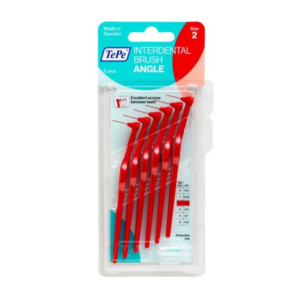 TePe Interdental Brush Angle Red 0.5mm 6 Pack