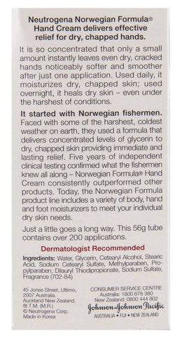 Neutrogena Norwegian Formula Dry Hand Cream FFr 56g