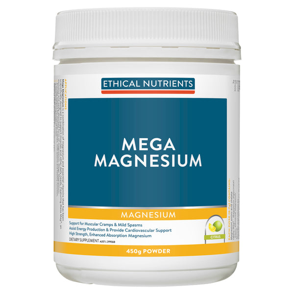 Ethical Nutrients Mega Magnesium Citrus Powder 450g