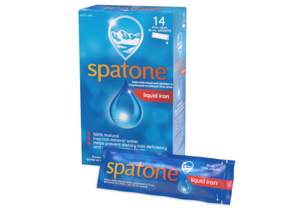 SpaTone 100% Natural Iron Supplement Sachets 28