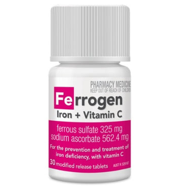 Ferrogen Iron + Vitamin C Modified Release 30 tablets