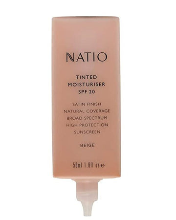 Natio Tinted Moisturiser Spf20 Beige 50ml