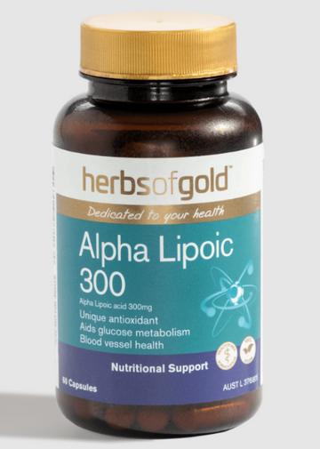 HERBS OF GOLD ALPHA LIPOIC 300 60CAPs
