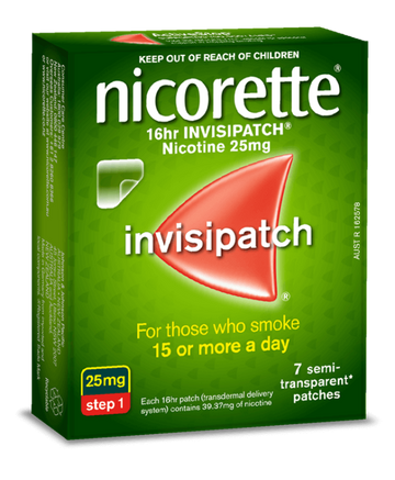 Nicorette 16hr Invisipatch Step 1 - 7 Patches 25mg
