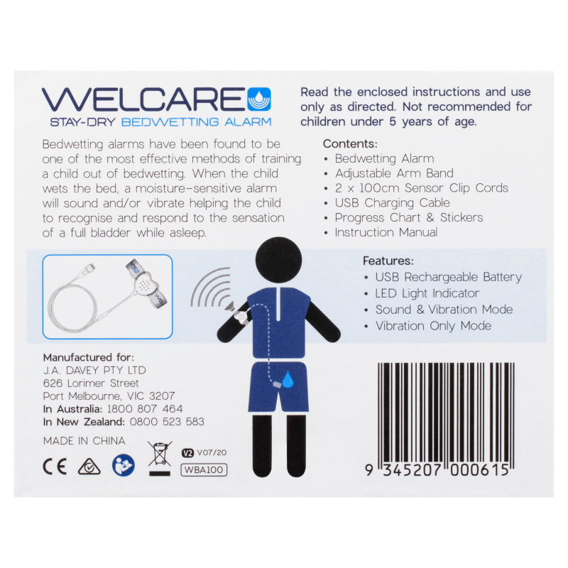 Bedwetting Alarms  Stay-Dry Children's Bedwetting Alarm