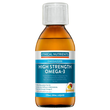 Ethical Nutrients Hi Strength Liquid Fish Oil Fruit Punch 170mL